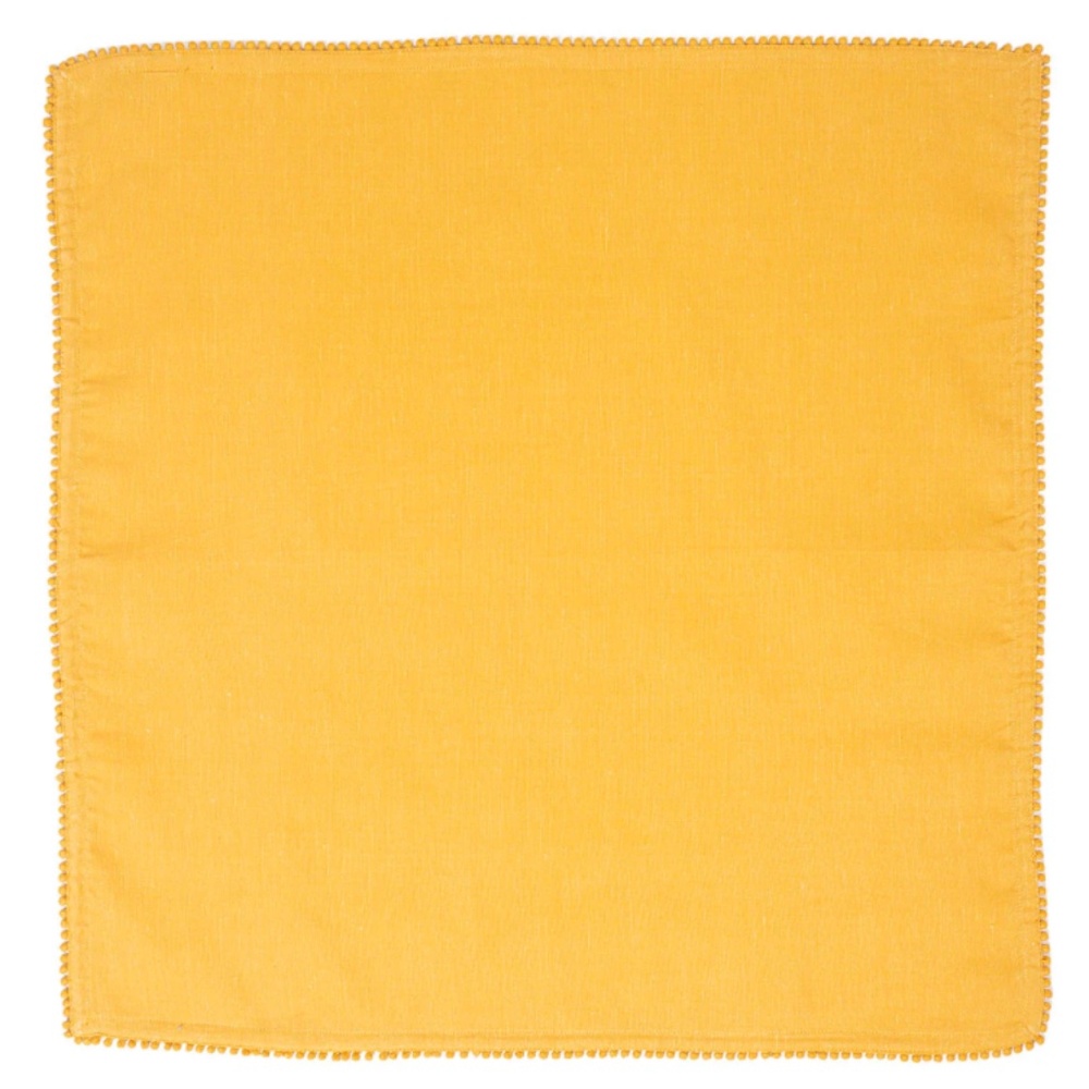 Juliska Berry Trim Napkin in Saffron Set of 4